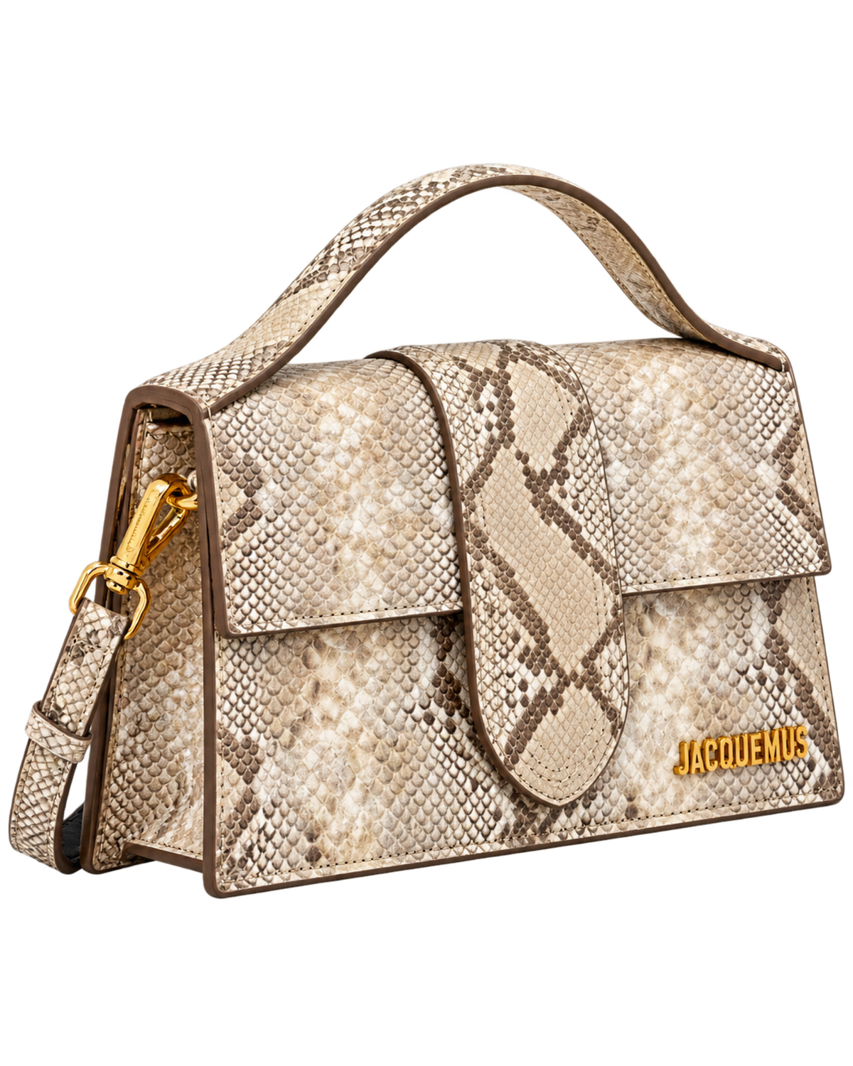 LE GRAND BAMBINO BEIGE PYTHON SKIN