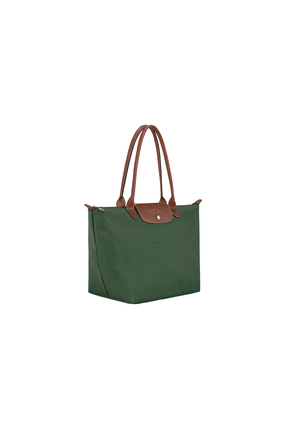 Le Pliage Original L Tote bag British Green - Recycled canvas