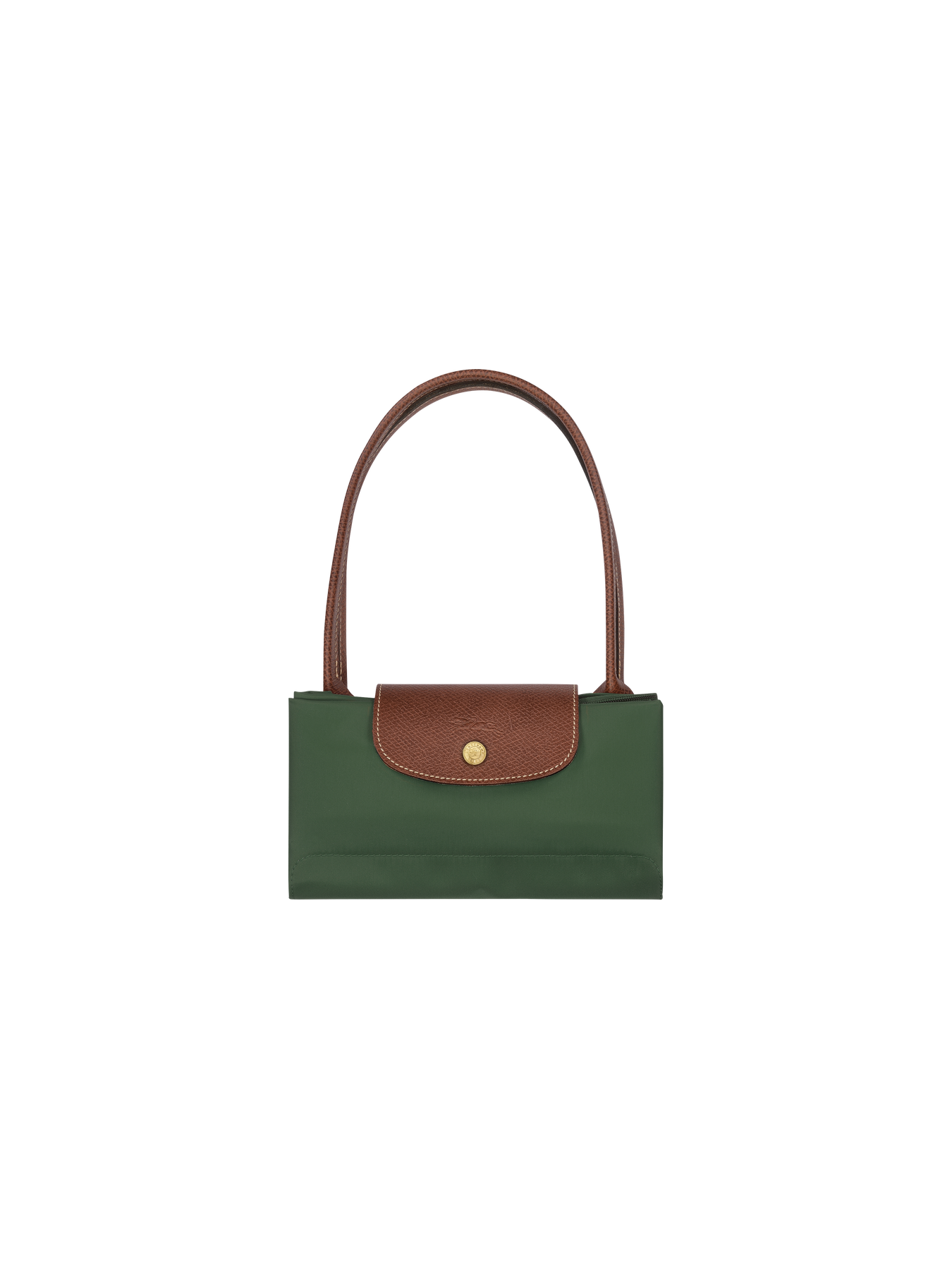 Le Pliage Original L Tote bag British Green - Recycled canvas