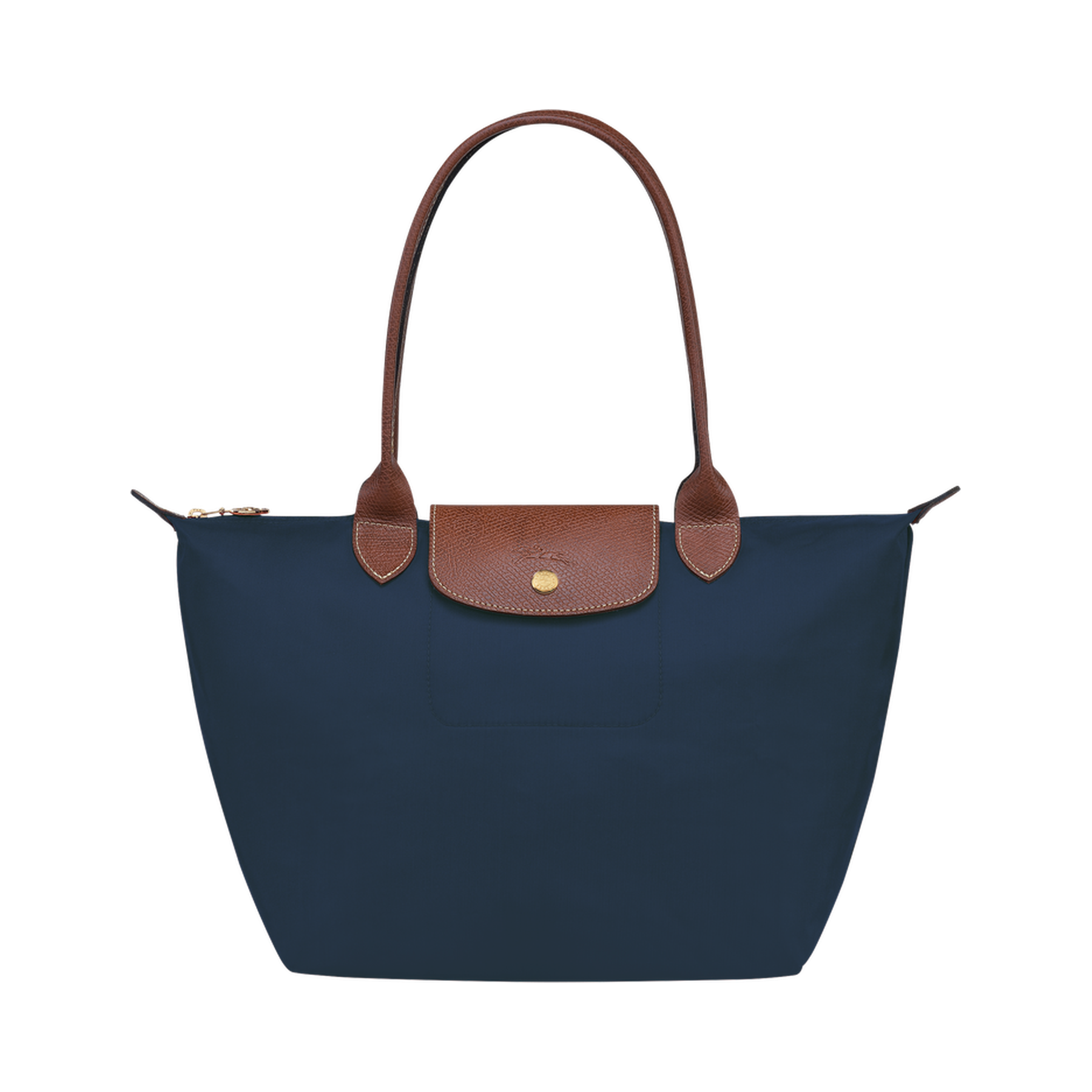 Le Pliage Original M Tote bag Navy - Recycled canvas