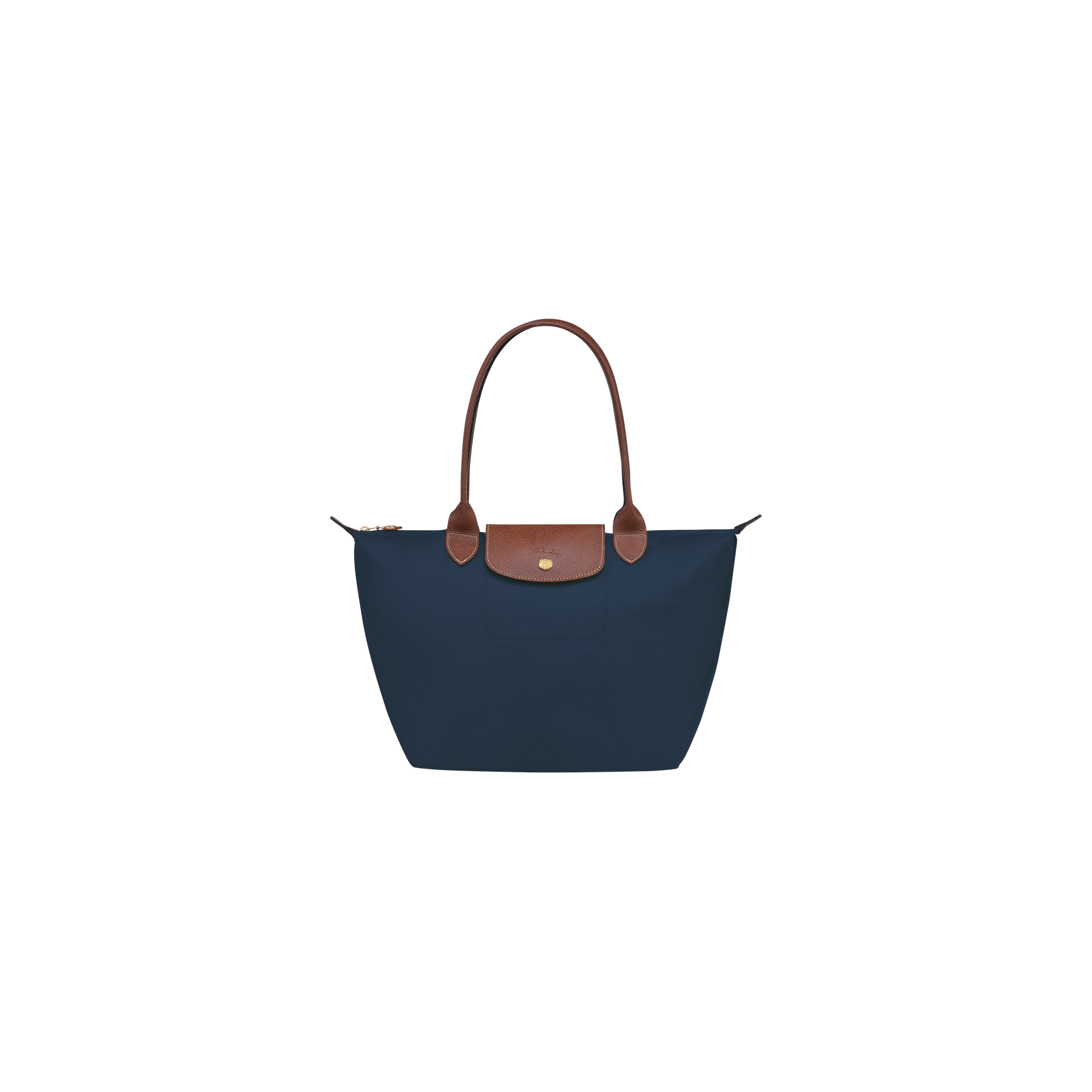 Le Pliage Original M Tote bag Navy - Recycled canvas
