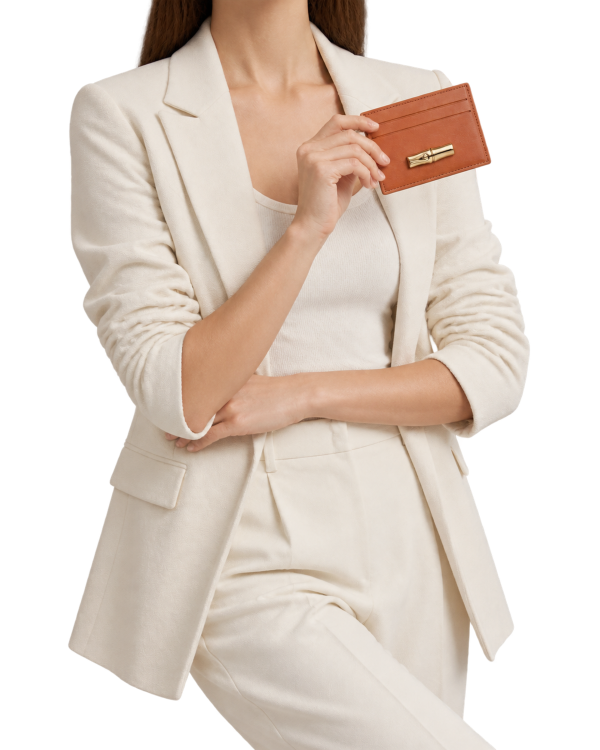 Le Roseau Card holder Bark - Leather