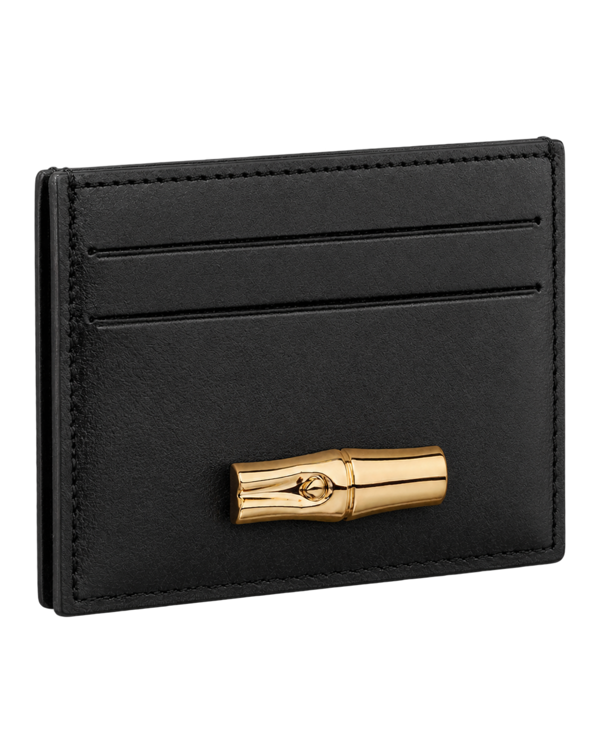 Le Roseau Card holder Black - Leather