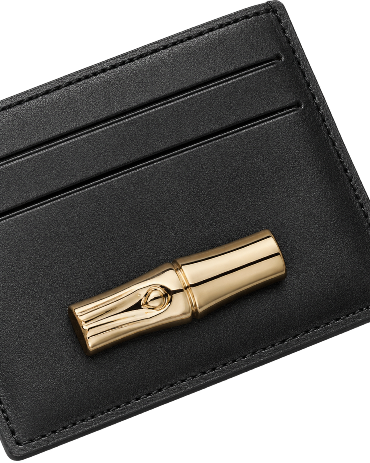 Le Roseau Card holder Black - Leather