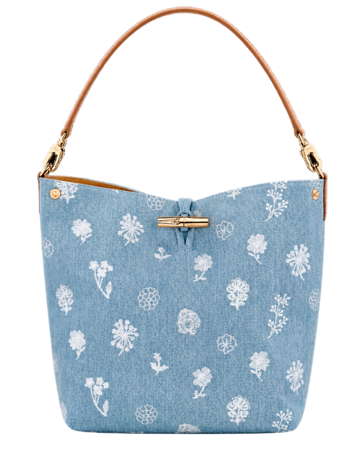 Le Roseau M Hobo bag Sky Blue - Canvas