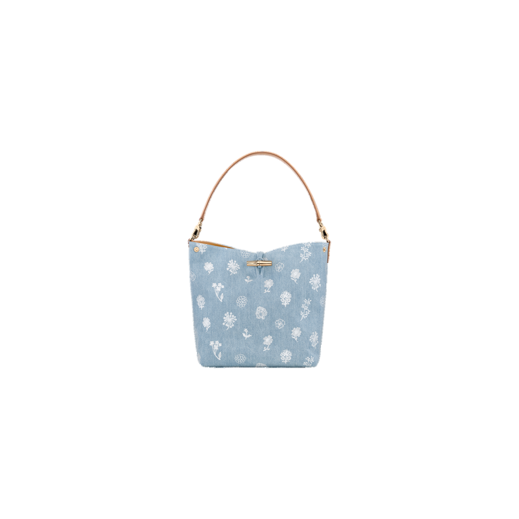 Le Roseau M Hobo bag Sky Blue - Canvas