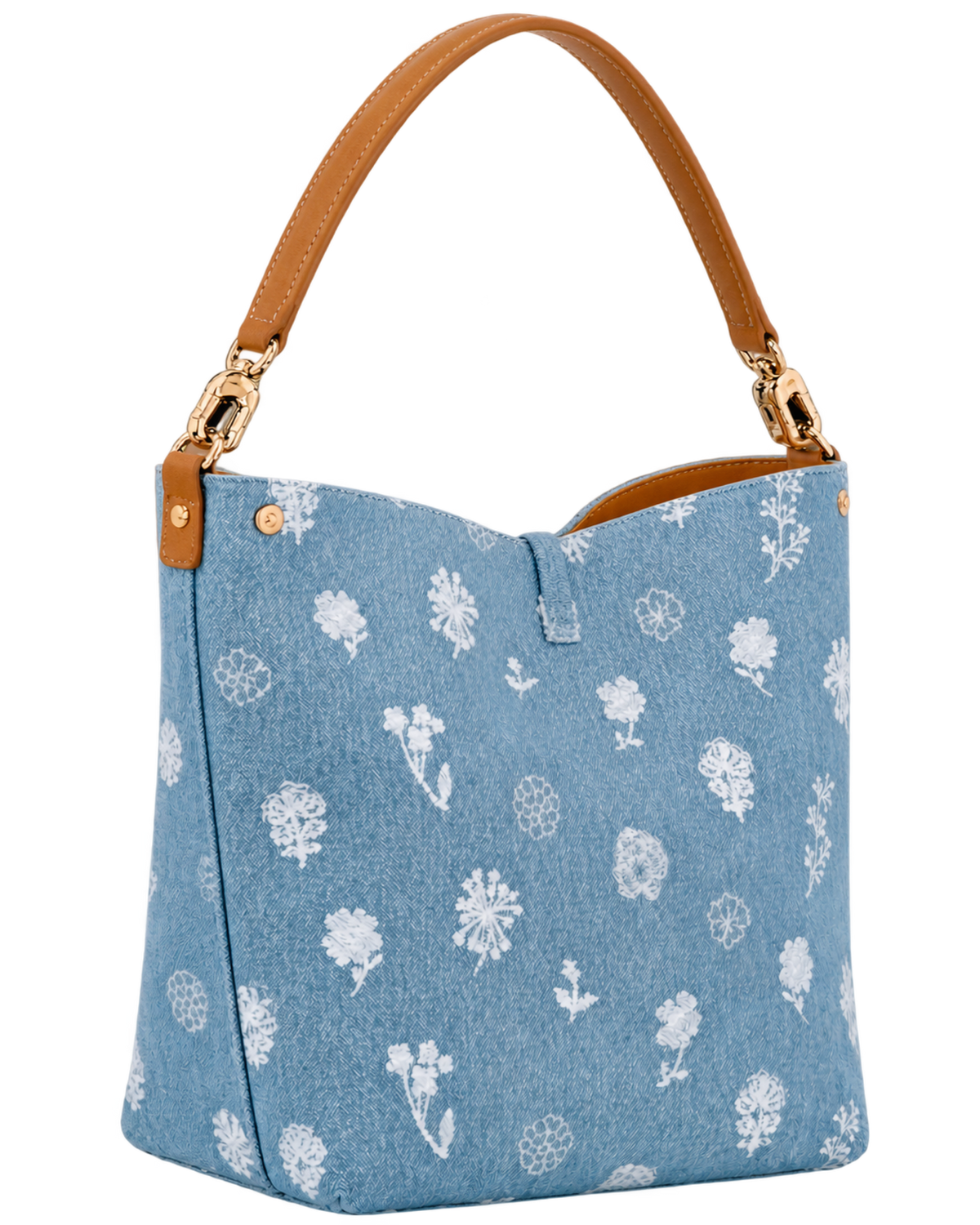 Le Roseau M Hobo bag Sky Blue - Canvas