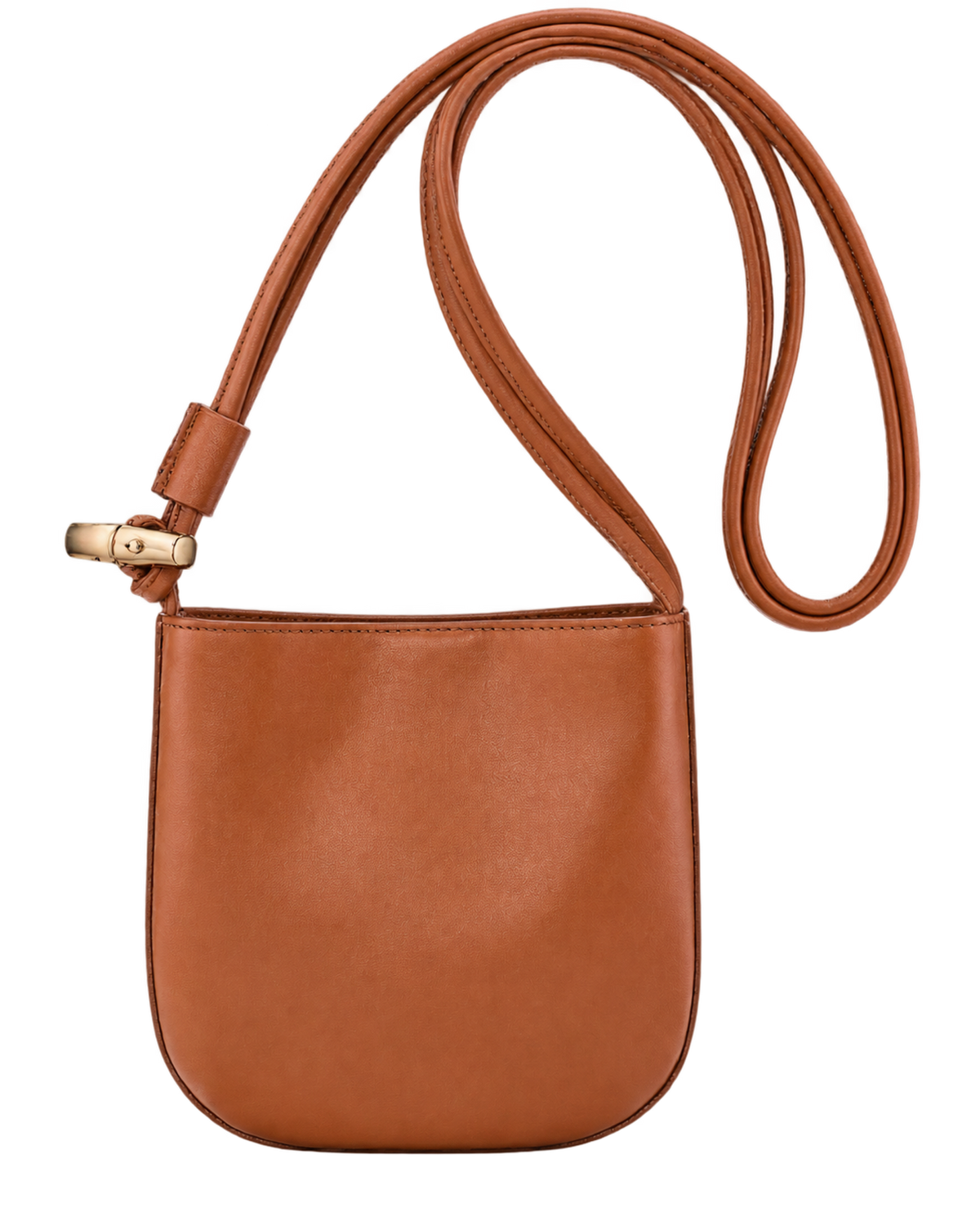 Le Roseau S Crossbody bag Bark - Leather