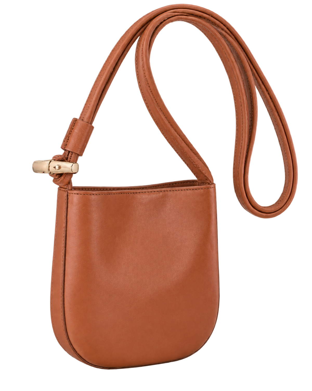 Le Roseau S Crossbody bag Bark - Leather