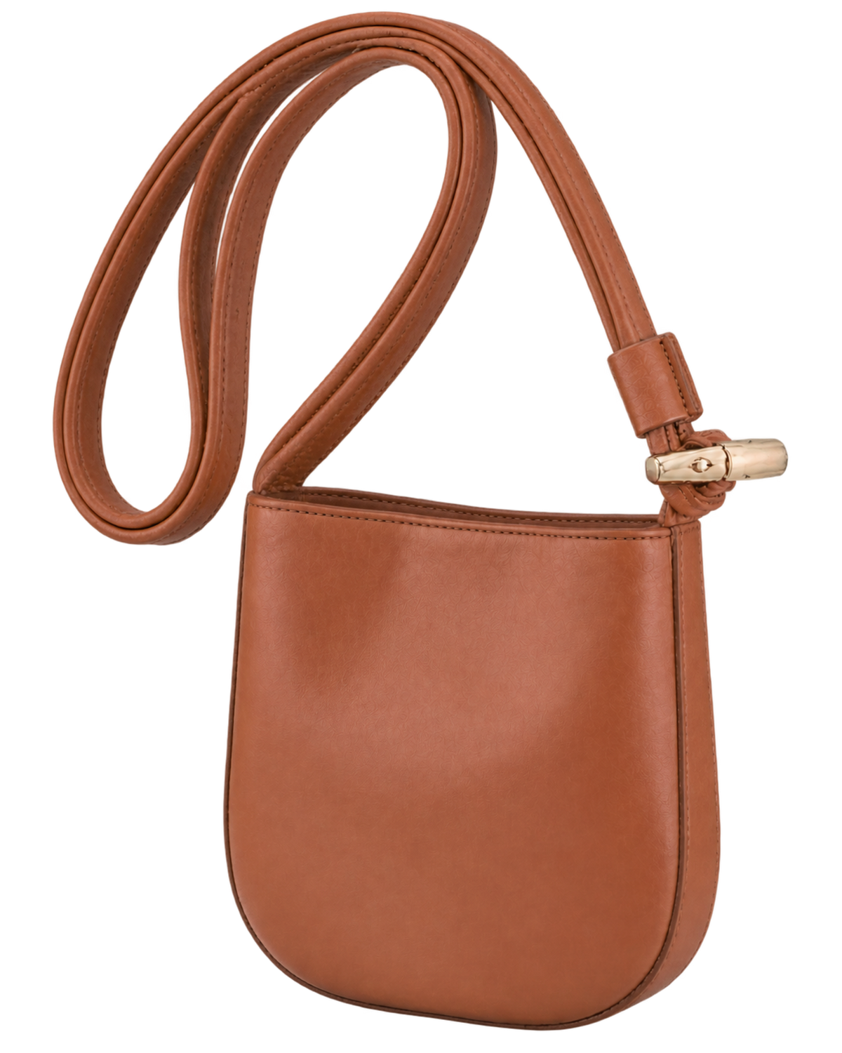 Le Roseau S Crossbody bag Bark - Leather