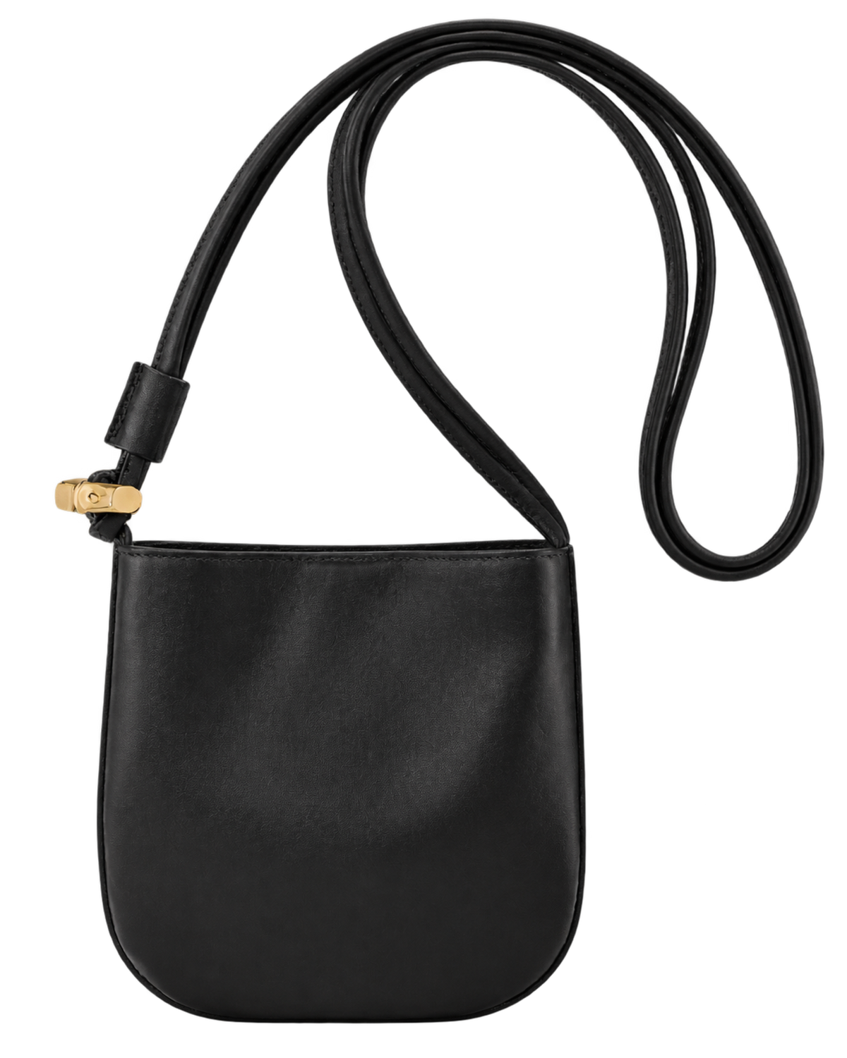 Le Roseau S Crossbody bag Black - Leather