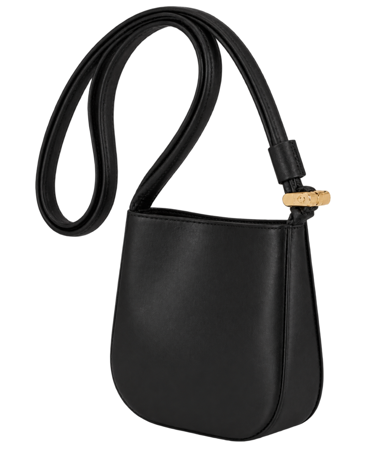 Le Roseau S Crossbody bag Black - Leather