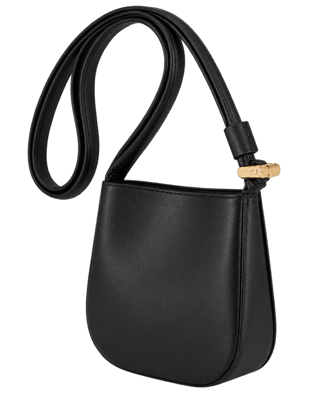 Le Roseau S Crossbody bag Black - Leather