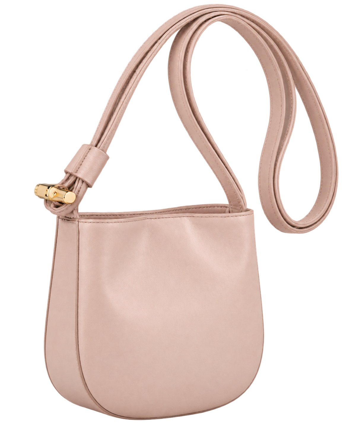 Le Roseau S Crossbody bag Petal Pink - Leather
