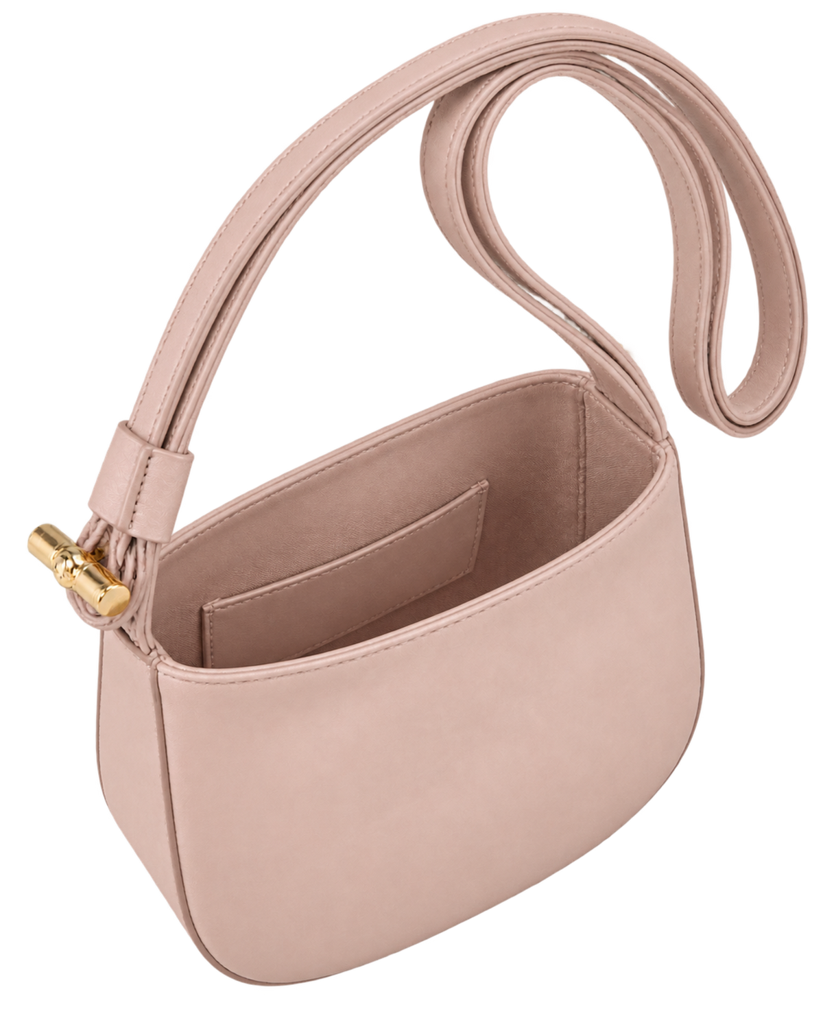 Le Roseau S Crossbody bag Petal Pink - Leather