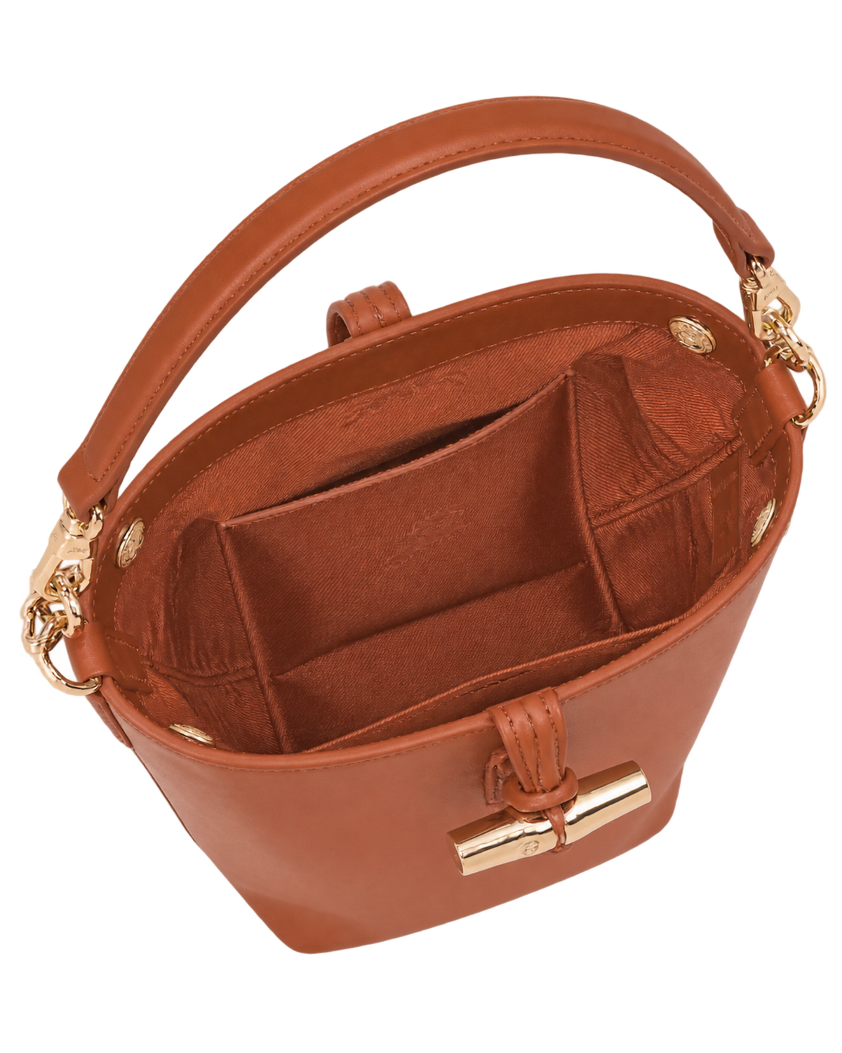 Le Roseau XS Bucket bag Bark - Leather