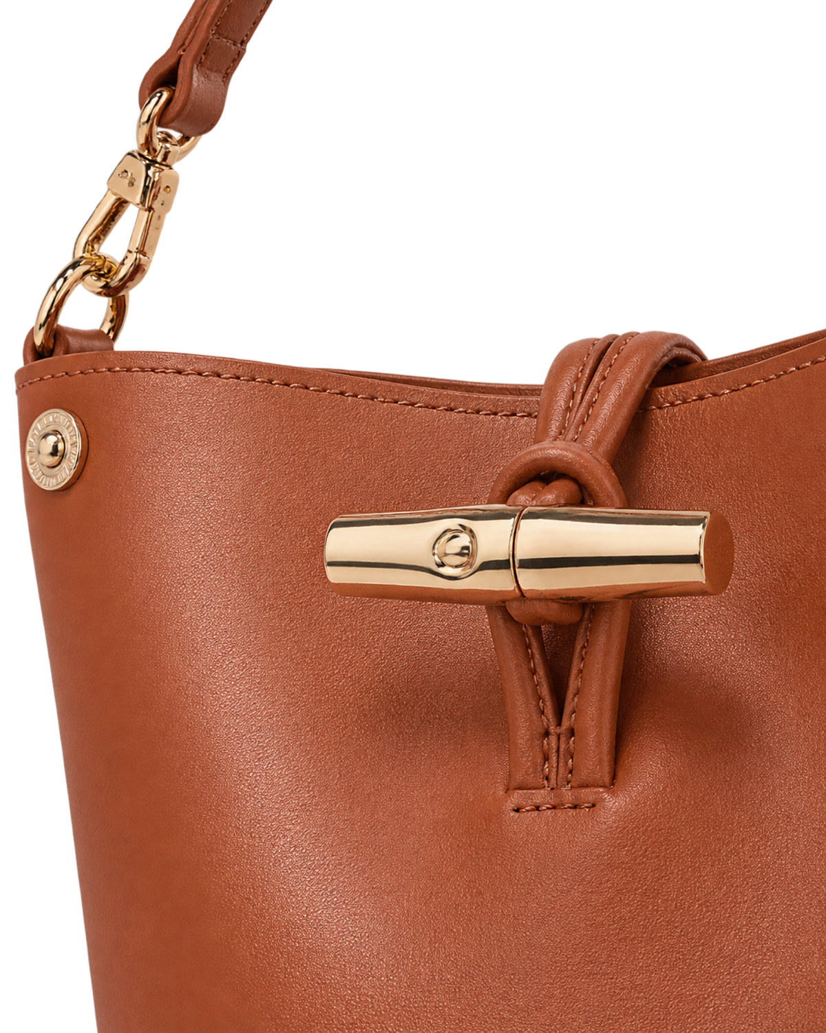 Le Roseau XS Bucket bag Bark - Leather
