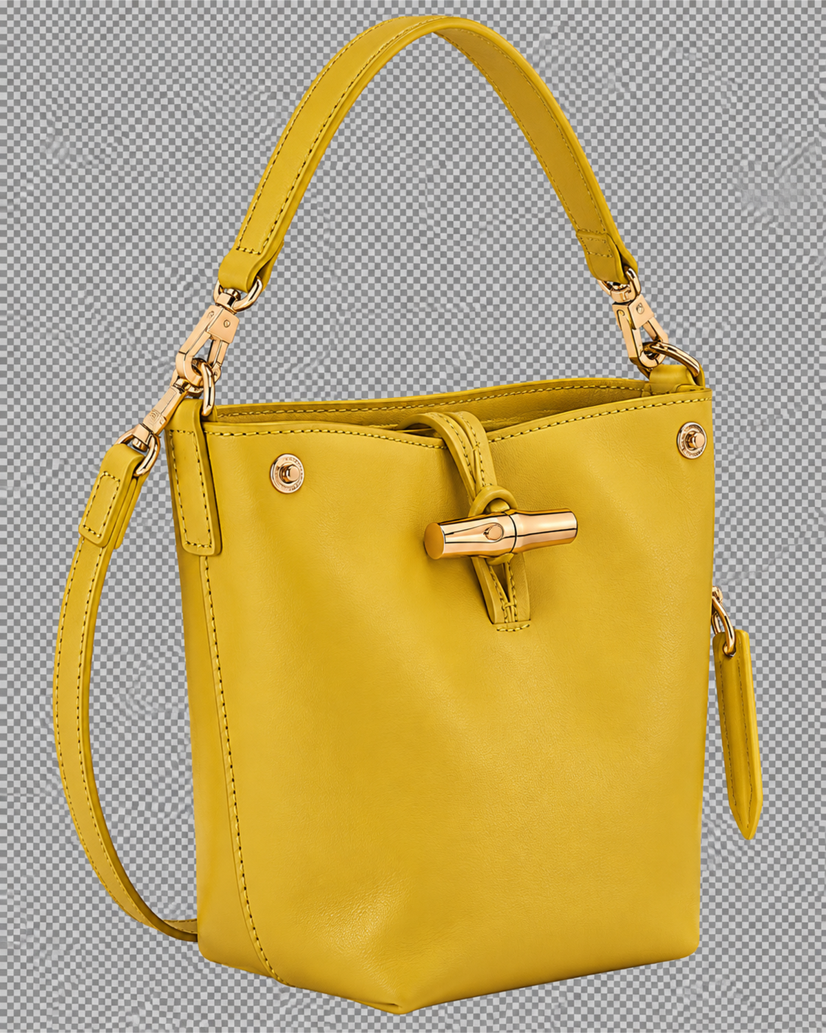 Le Roseau XS Bucket bag Ginger - Leather