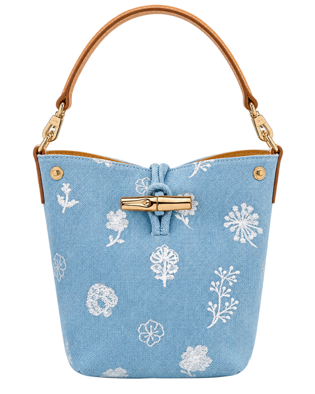 Le Roseau XS Bucket bag Sky Blue - Canvas