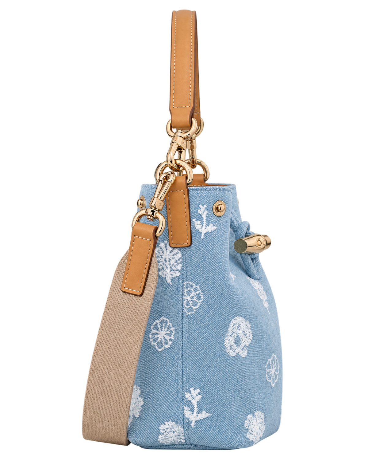 Le Roseau XS Bucket bag Sky Blue - Canvas