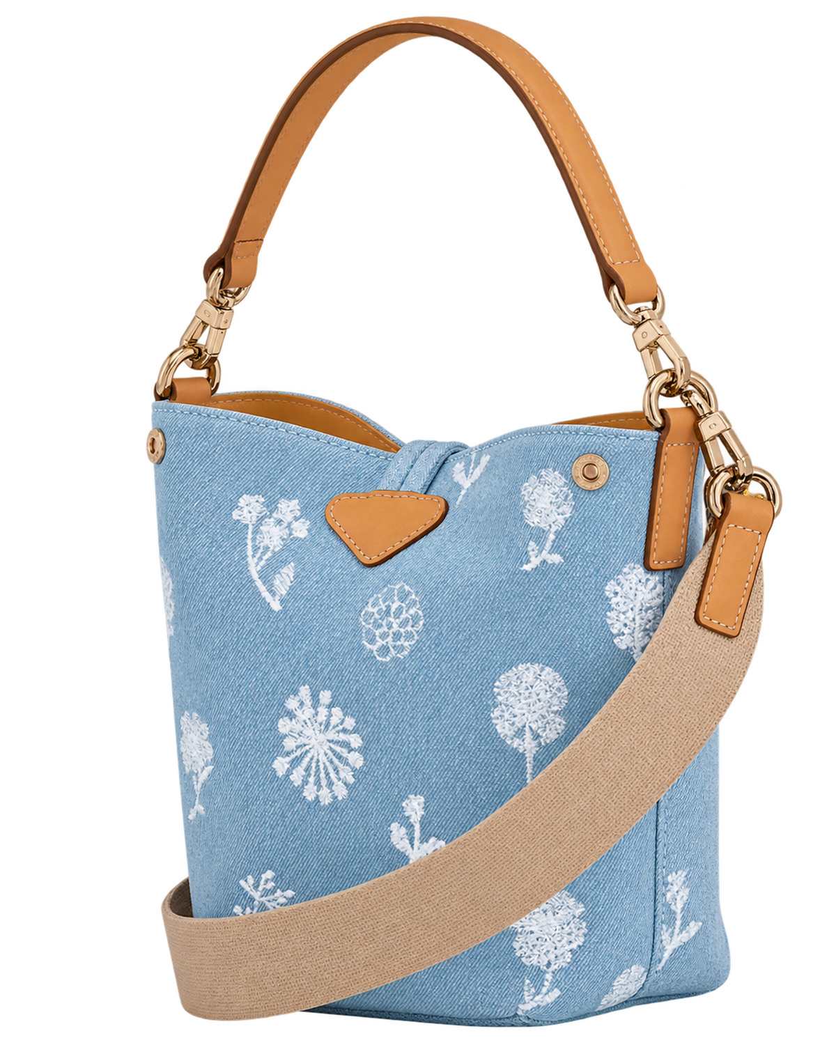 Le Roseau XS Bucket bag Sky Blue - Canvas