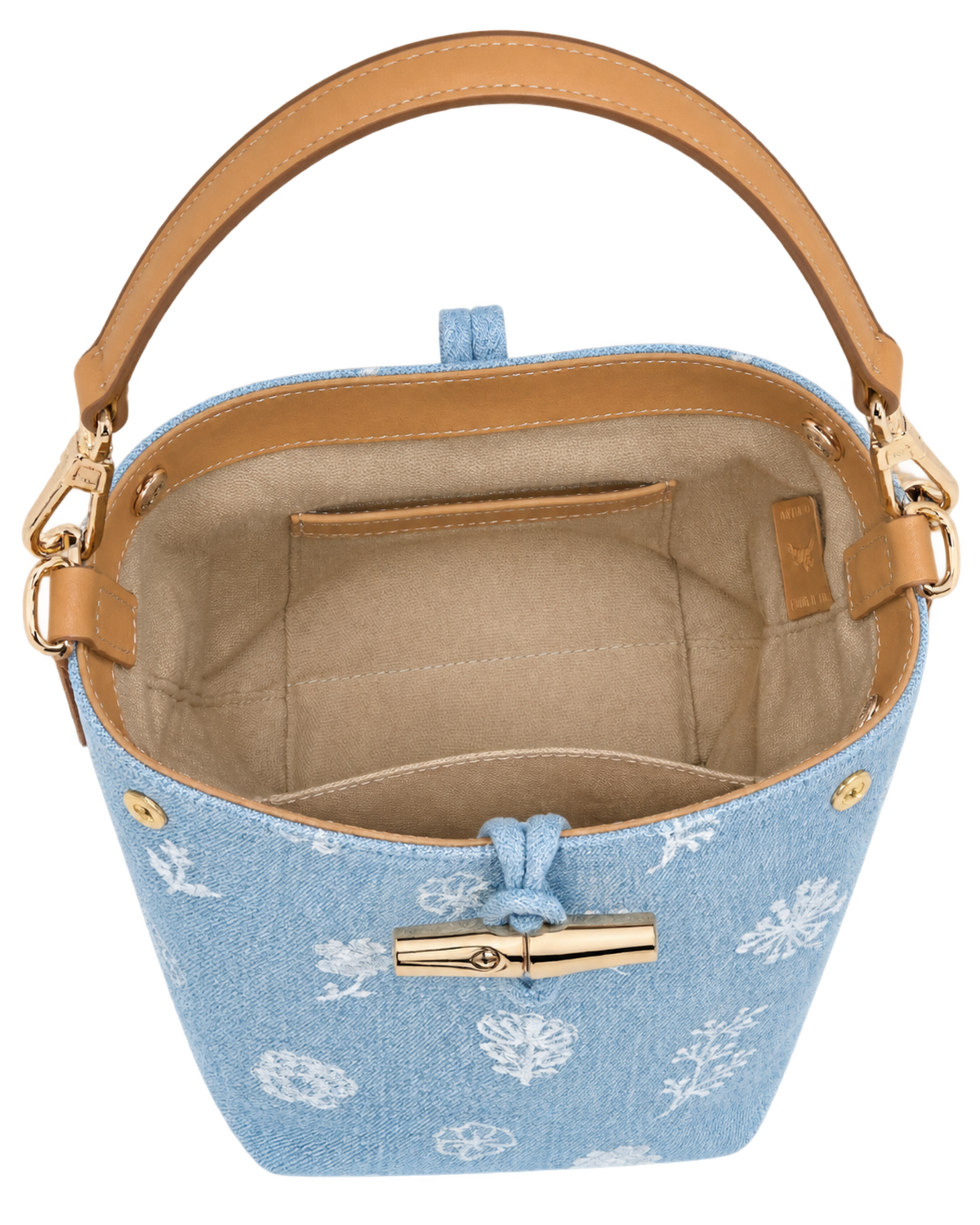 Le Roseau XS Bucket bag Sky Blue - Canvas