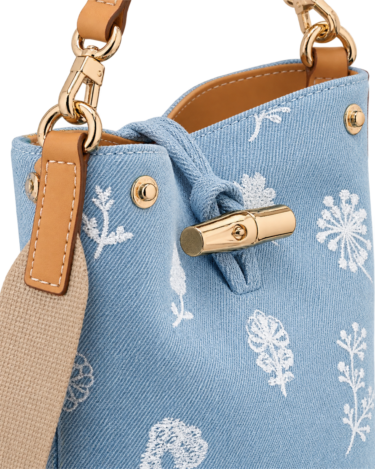 Le Roseau XS Bucket bag Sky Blue - Canvas