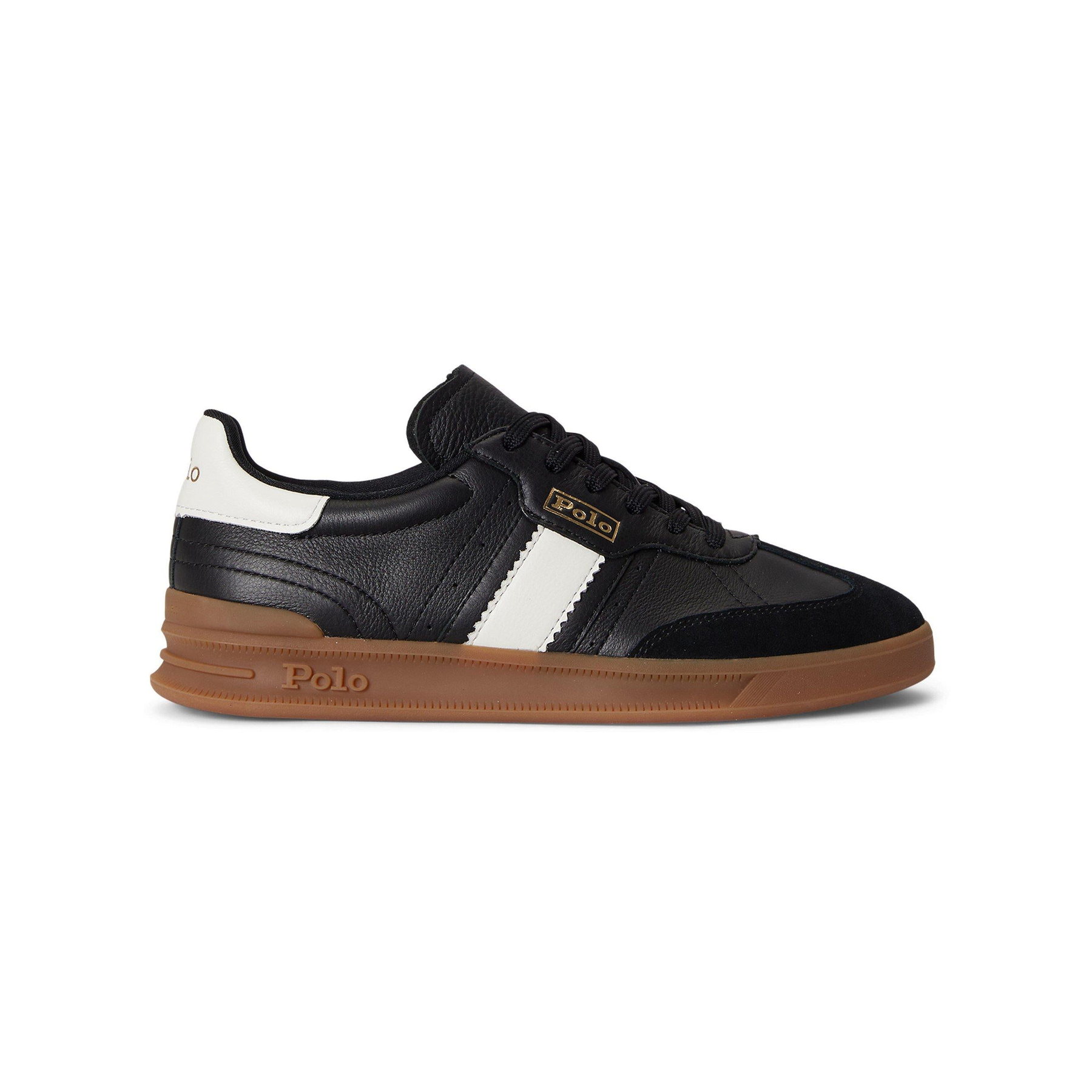 Leather Court Trainers