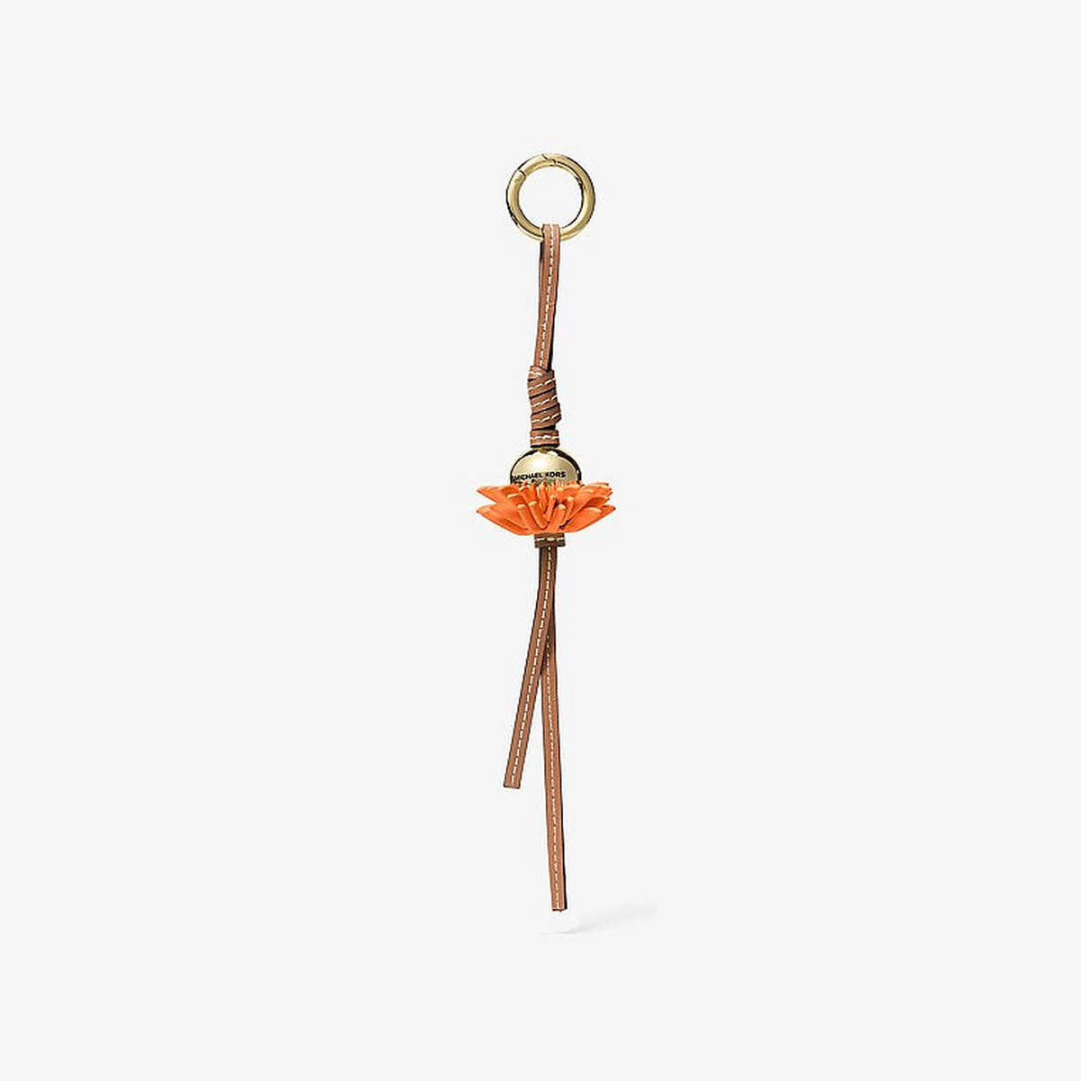 Leather Flower Bag Charm