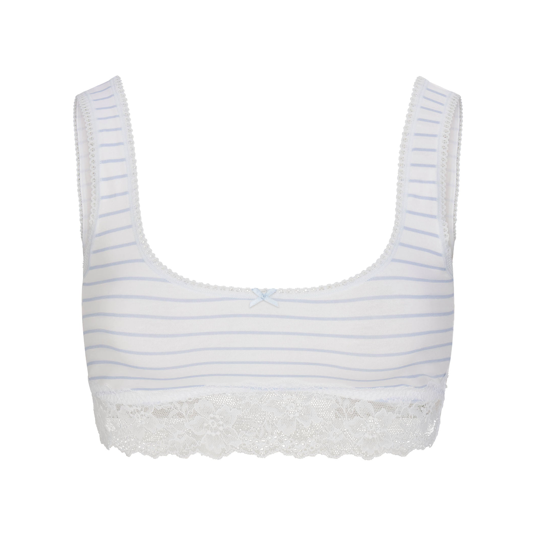 Lightweight Cotton Lace Scoop Bralette