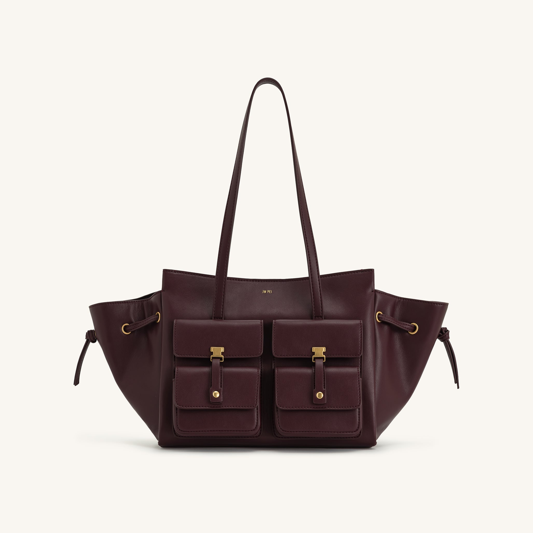 Linda Tote Bag - Deep Burgundy