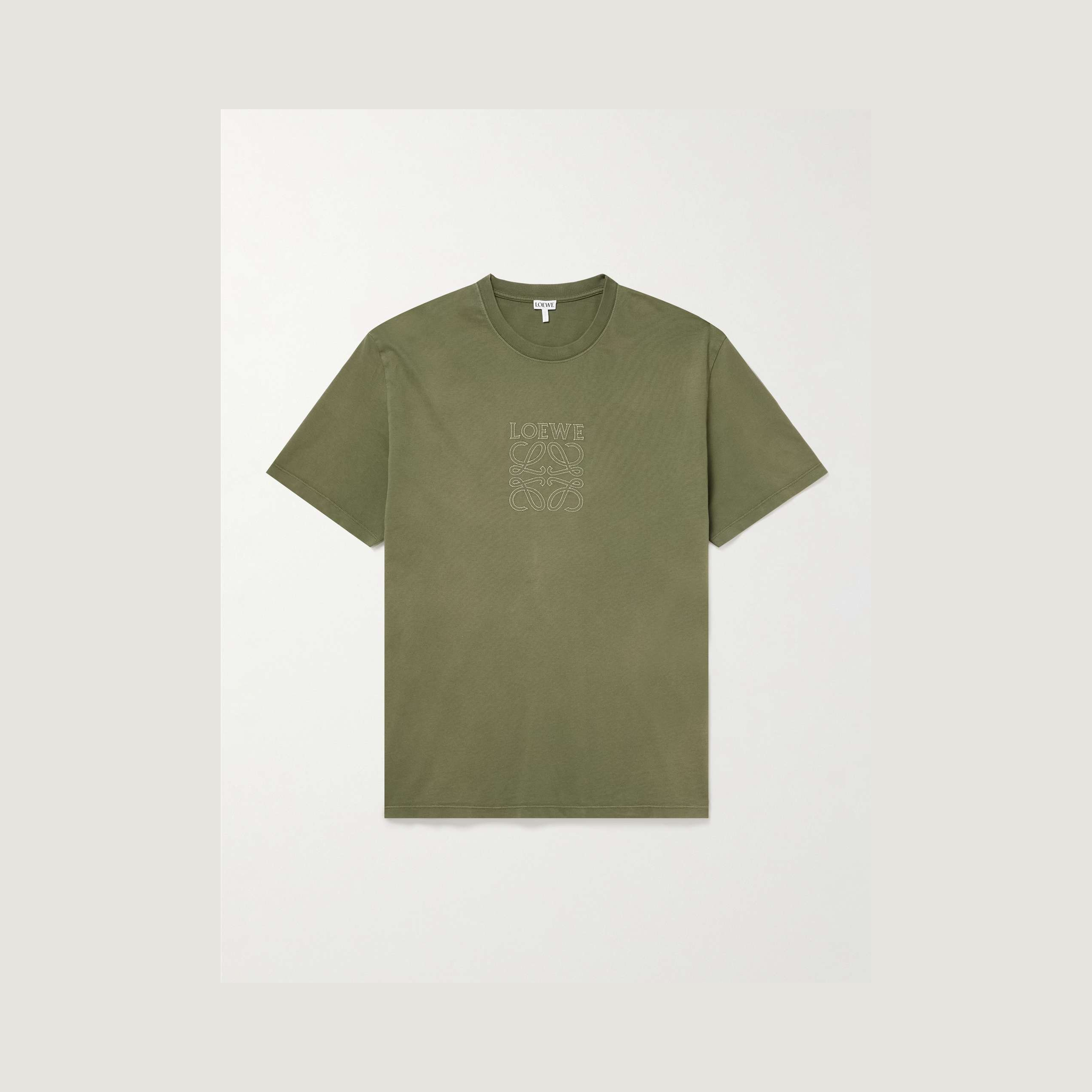 Loewe Overdyed Anagram T‑Shirt – Khaki