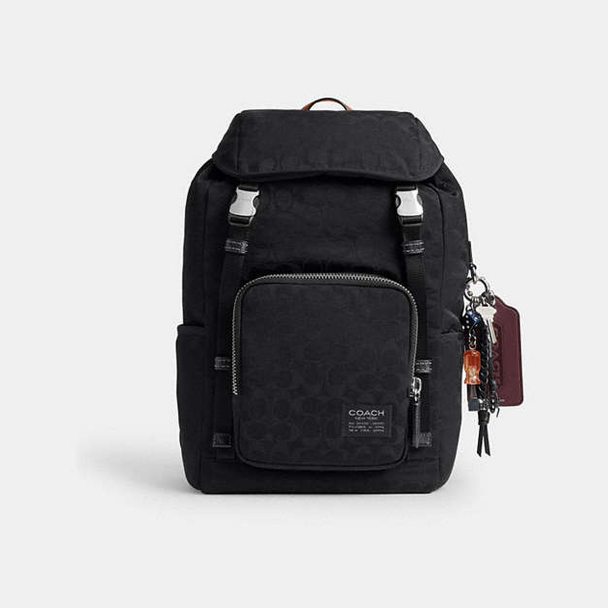 Logan Backpack In Signature Nylon With Charms