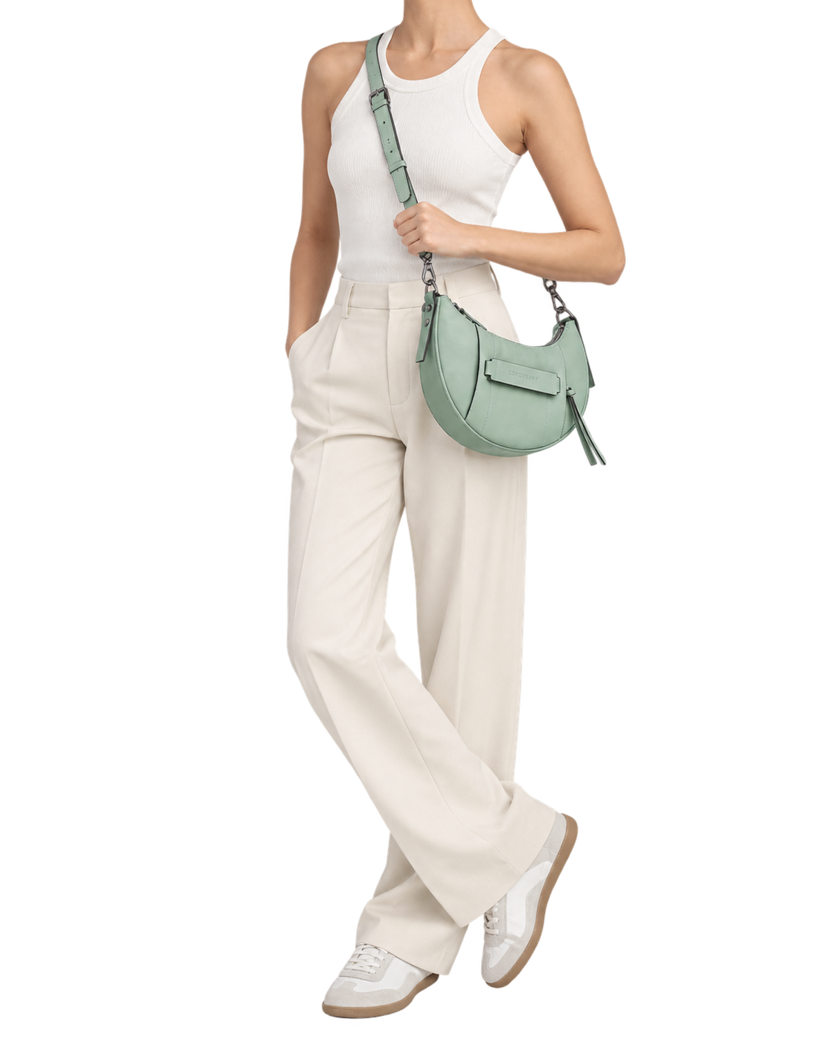Longchamp 3D S Crossbody bag Vervain - Leather