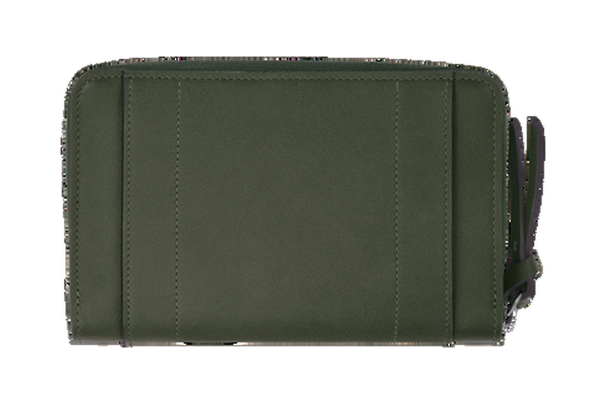 Longchamp 3D Wallet Khaki - Leather
