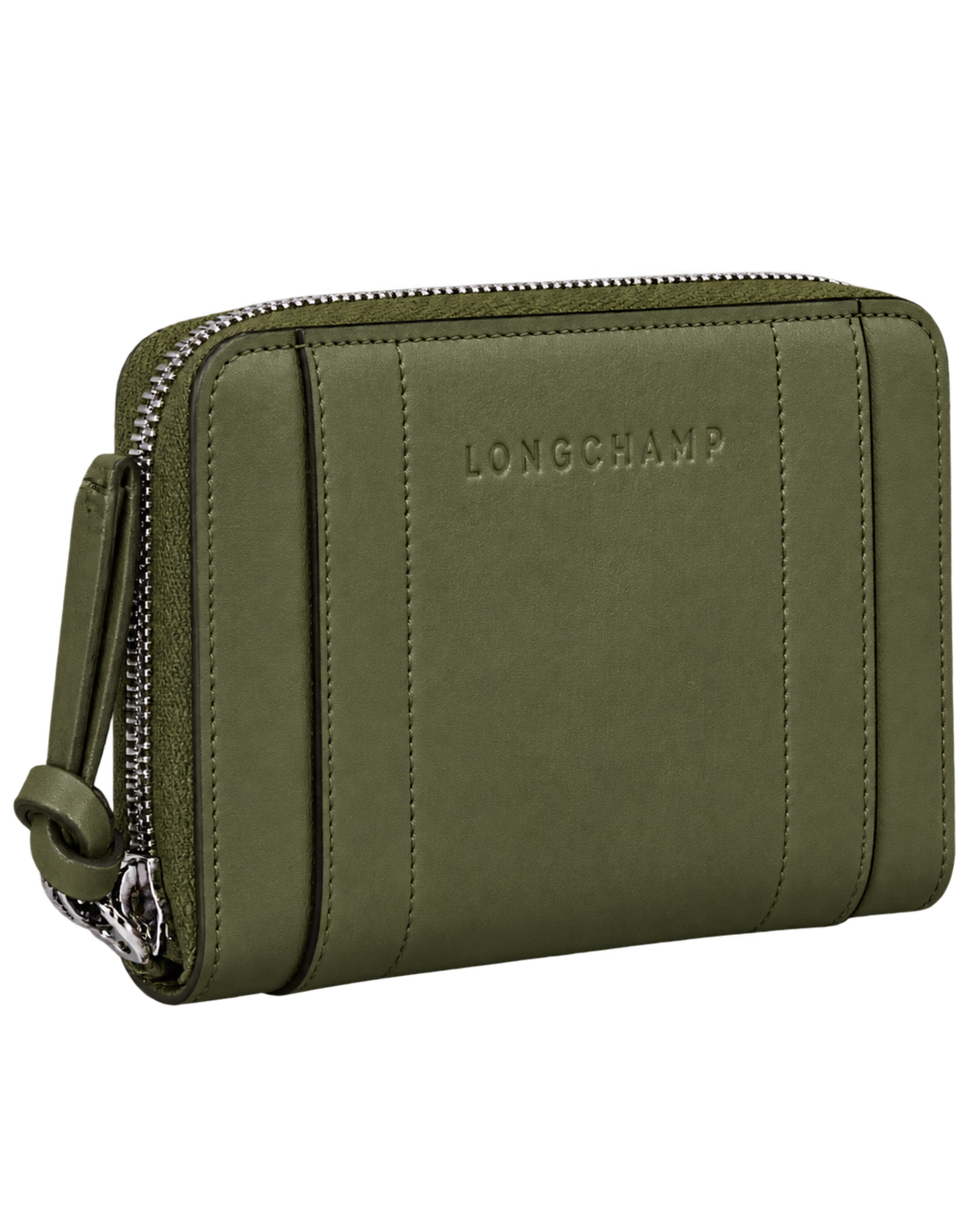 Longchamp 3D Wallet Khaki - Leather