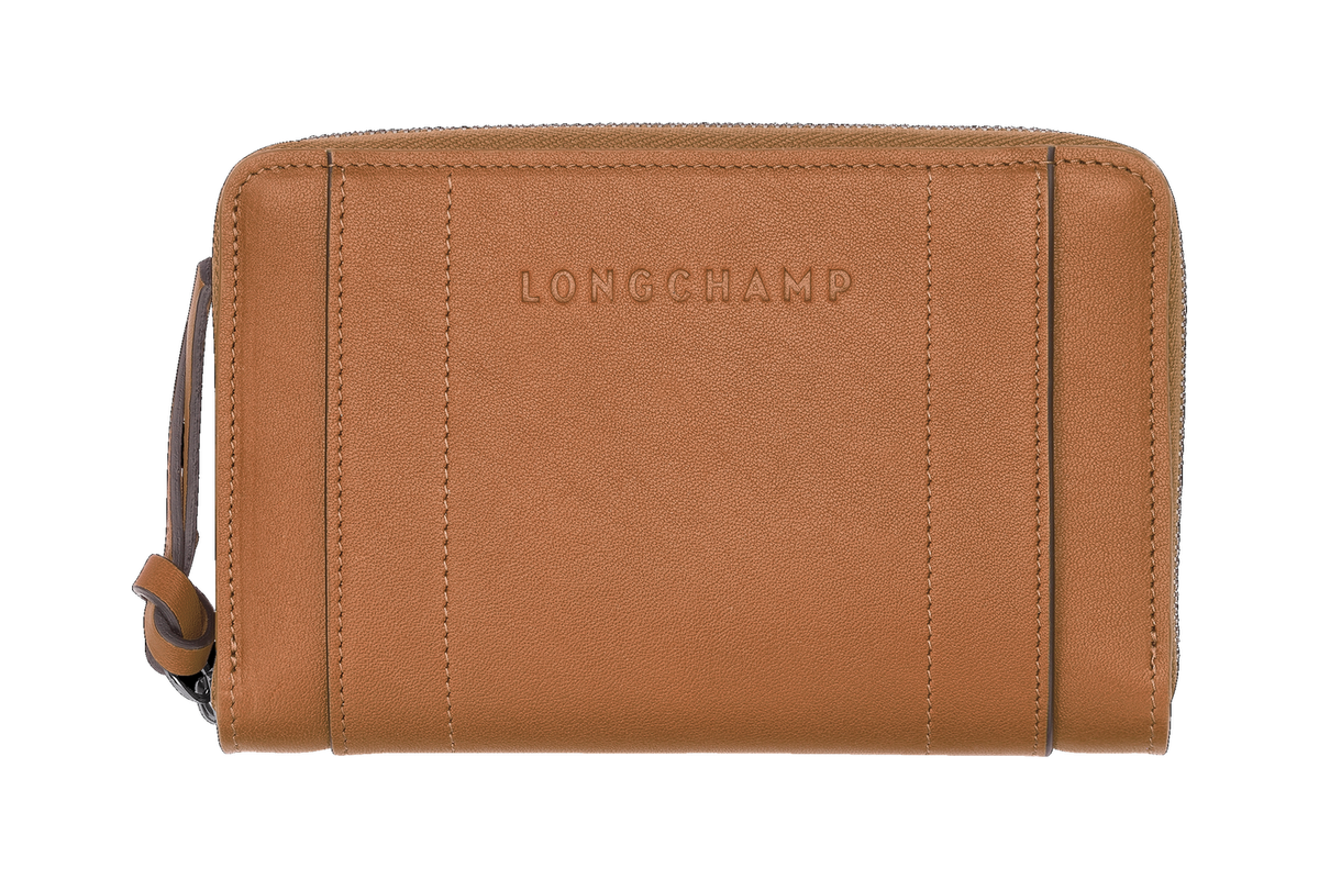 Longchamp 3D Wallet Natural - Leather