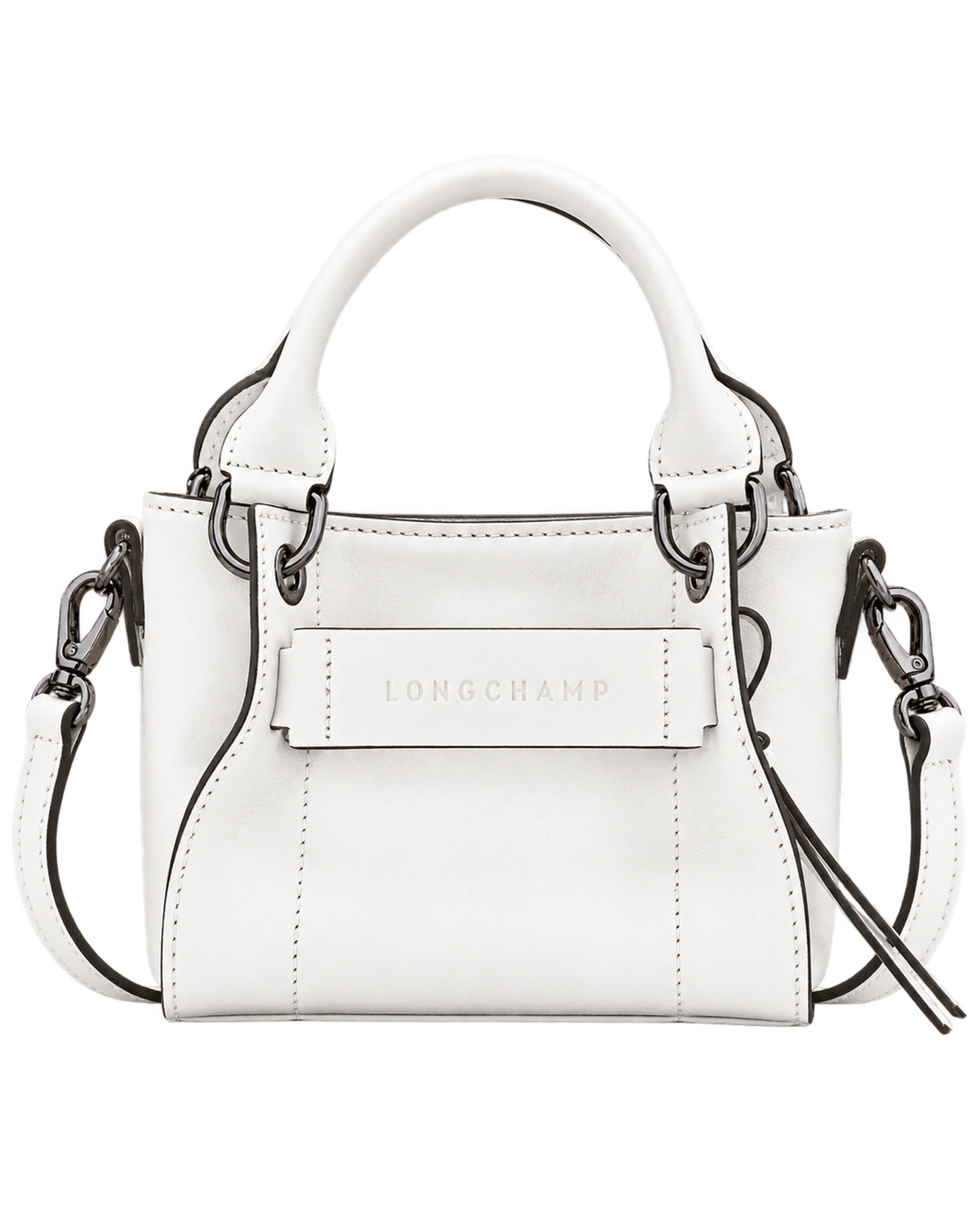 Longchamp 3D XS Handbag White - Leather