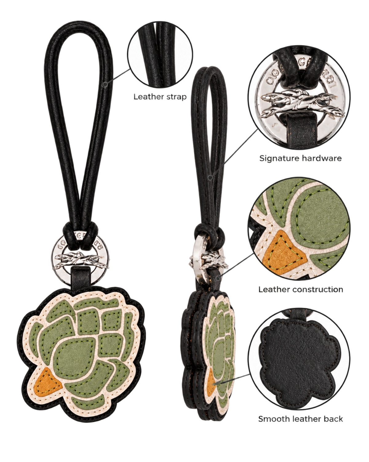 Longcharm Keyring Laurel - Leather
