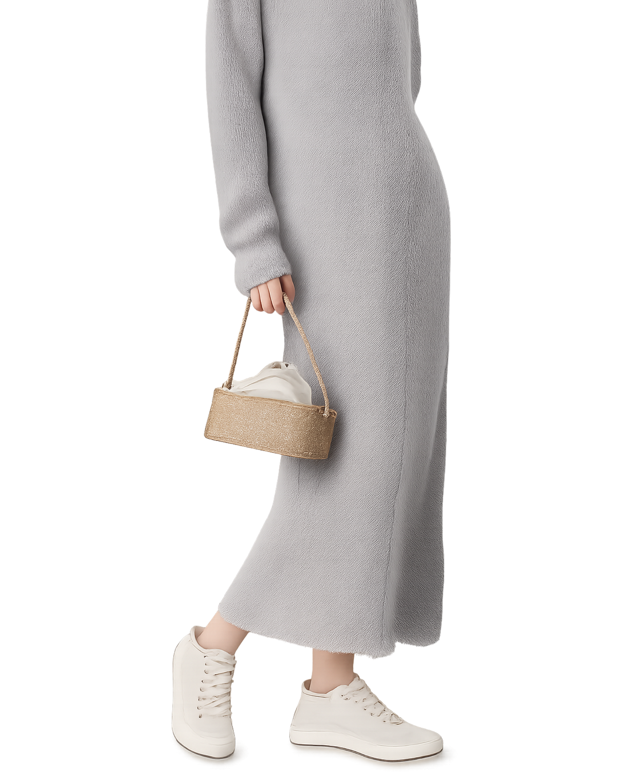 Loro Piana Ostrich L19 Extra Pocket Pouch Beige