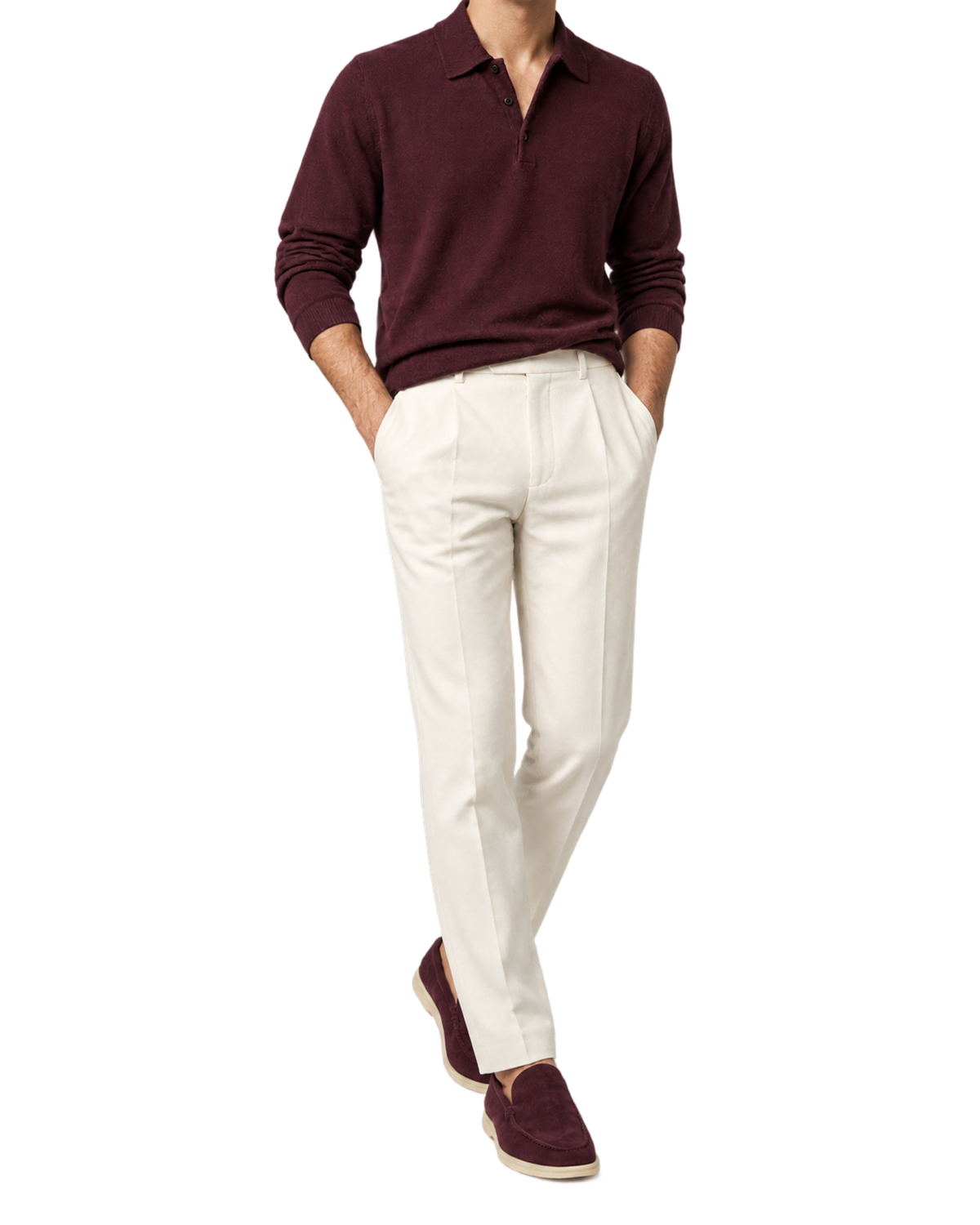 Loro Piana - Summer Walk Suede Loafers - Burgundy
