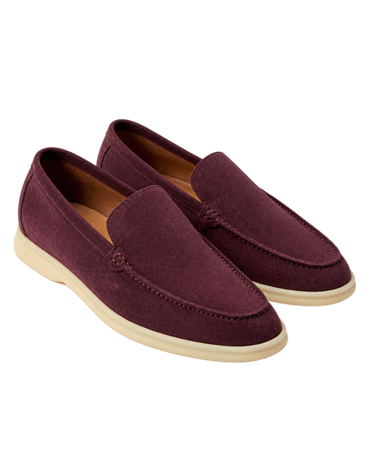 Loro Piana - Summer Walk Suede Loafers - Burgundy