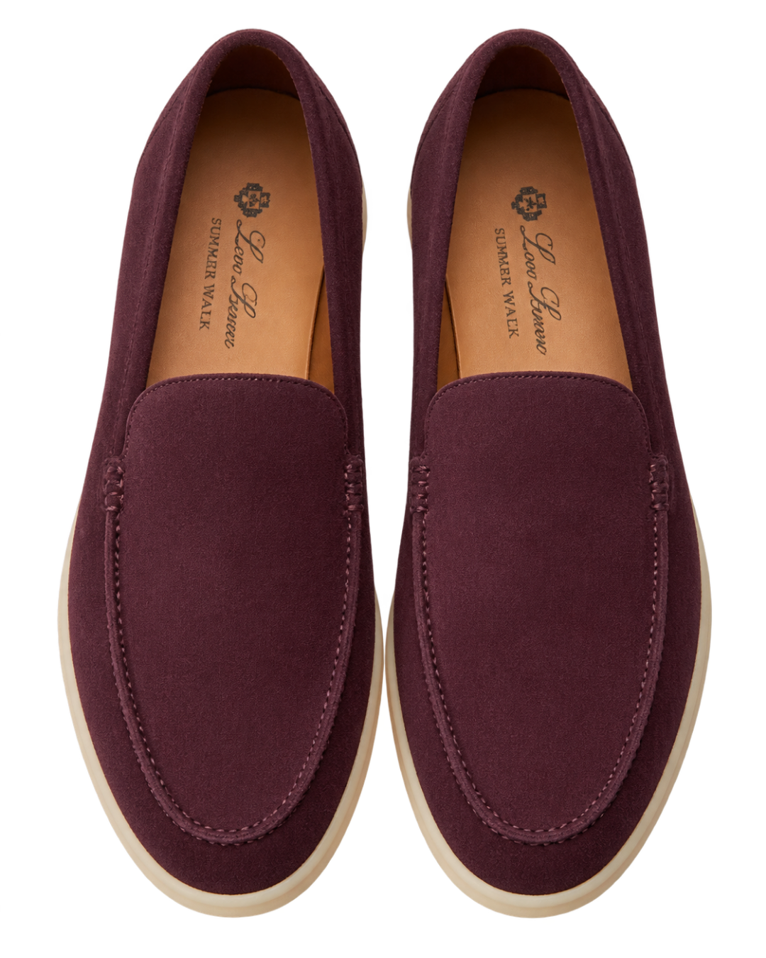 Loro Piana - Summer Walk Suede Loafers - Burgundy