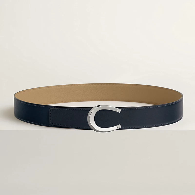 Luck belt buckle & Reversible leather strap 38 mm
