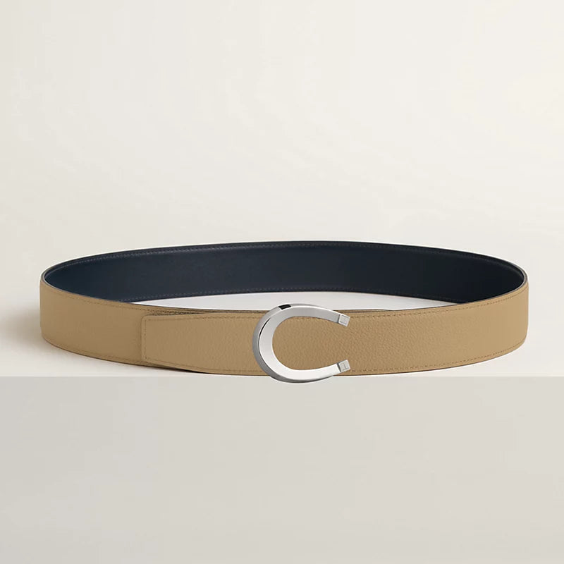 Luck belt buckle & Reversible leather strap 38 mm