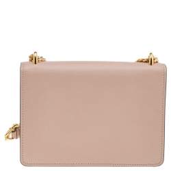 Prada Beige Saffiano Leather Flap Shoulder Bag