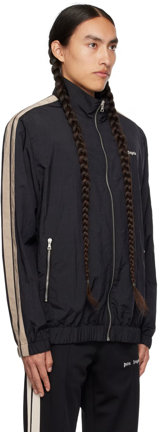 Black Embroidered Track Jacket