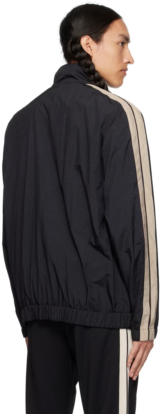 Black Embroidered Track Jacket