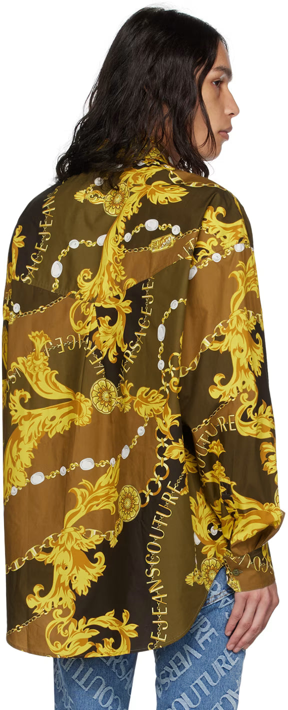 Khaki Chain Couture Shirt
