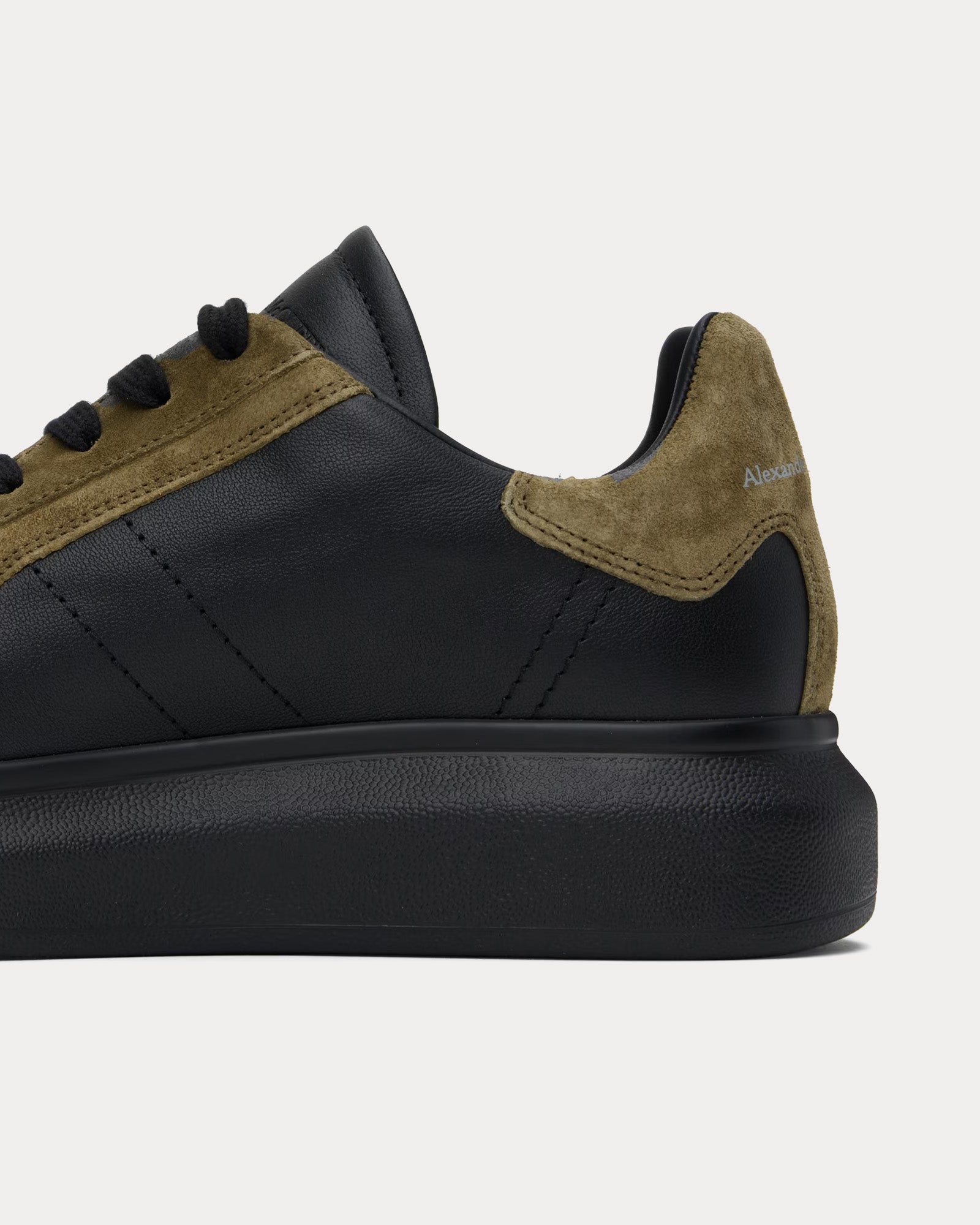 Oversized Retro Black / Khaki Low Top Sneakers